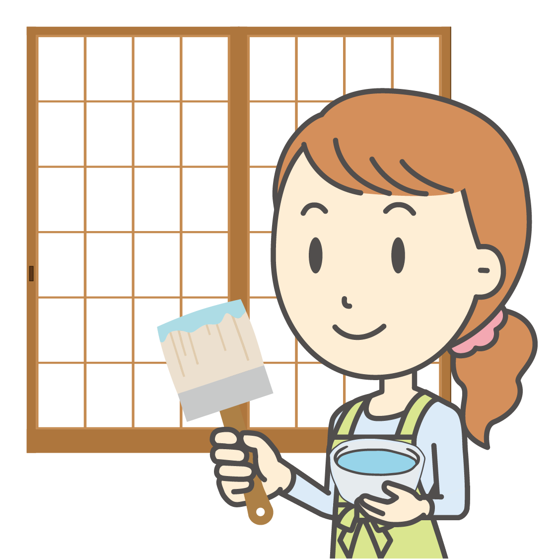 障子紙の張り替え
