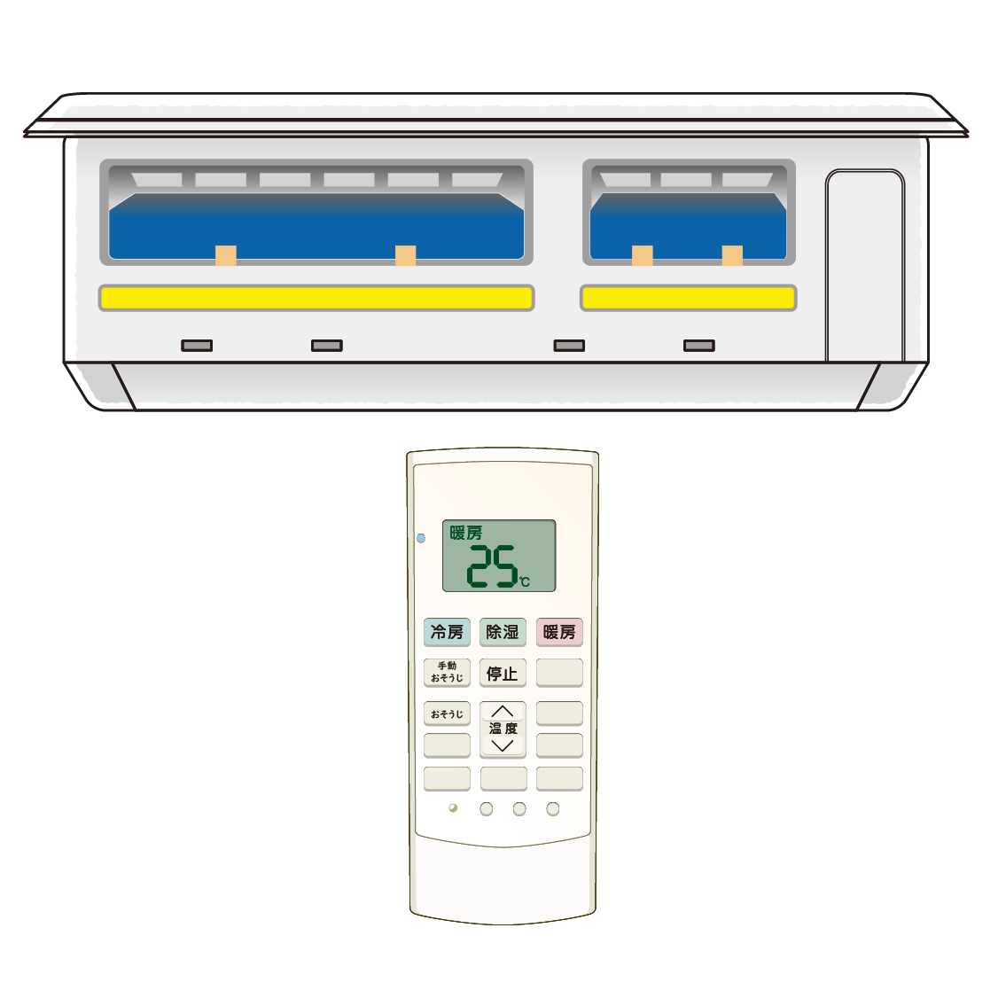 お掃除機能付きエアコン