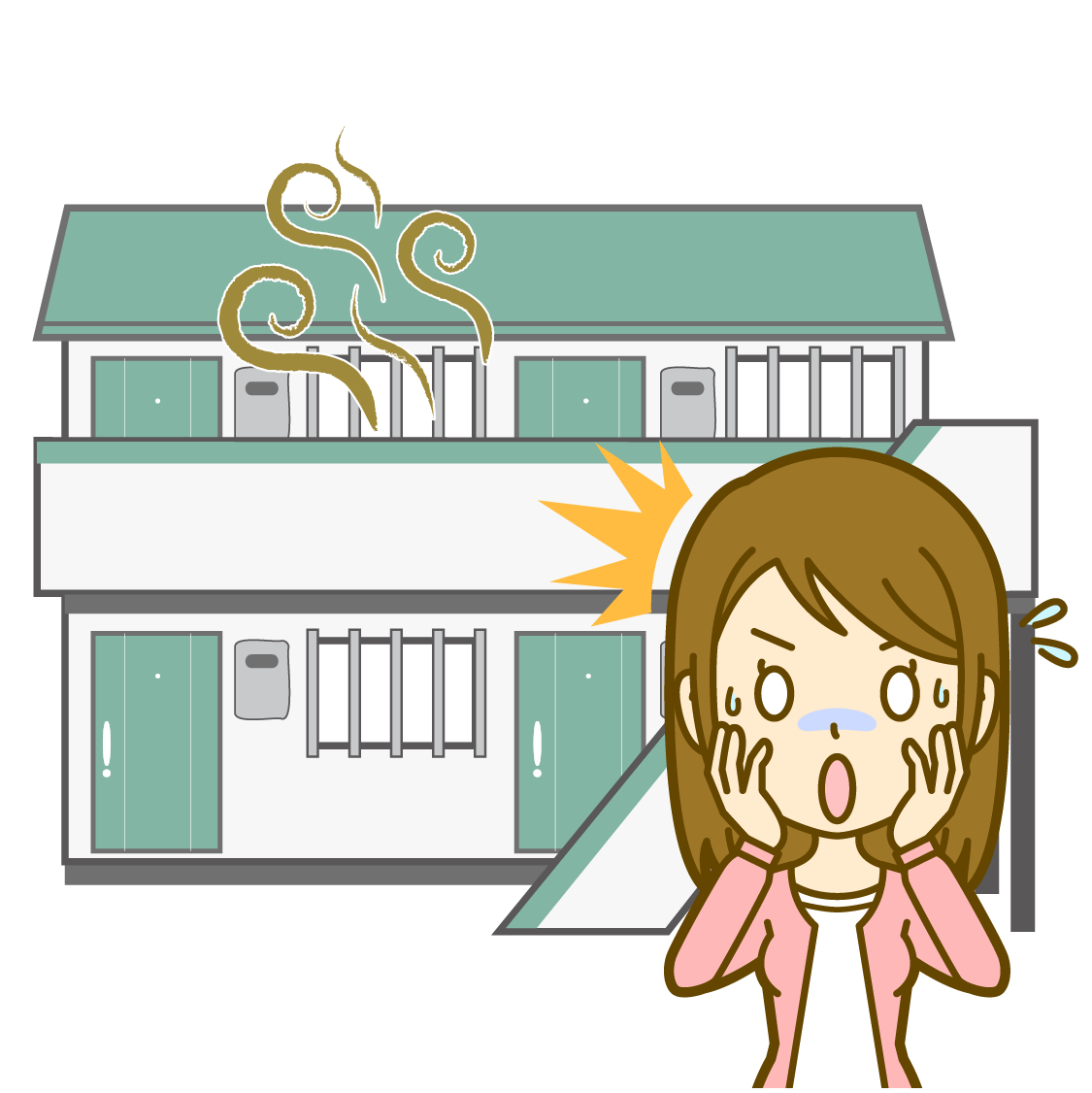 外からガスのにおいが起きている場合はどうすればよいですか？
