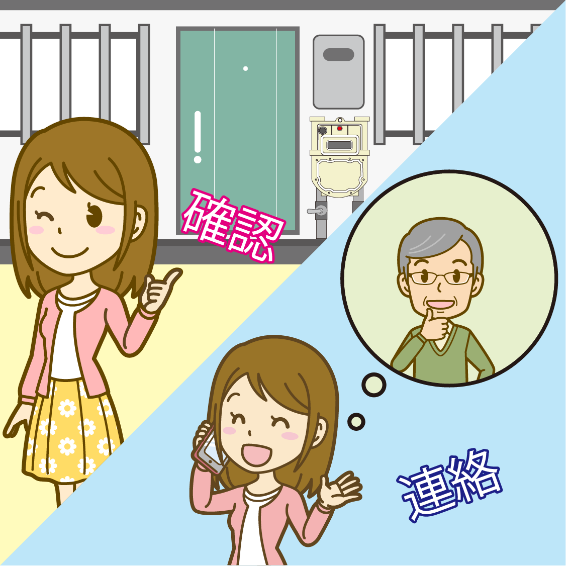 ガス会社に速やかに連絡してください
